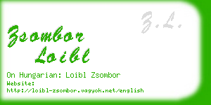 zsombor loibl business card